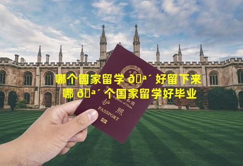 哪个国家留学 🪴 好留下来 哪 🪴 个国家留学好毕业